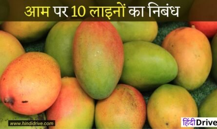 10 Lines On Mango In Hindi