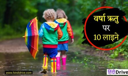 10 Lines on Rainy Season in Hindi for Students