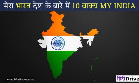 10 Lines on My India in Hindi