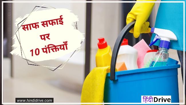 10 Lines On Cleanliness in Hindi