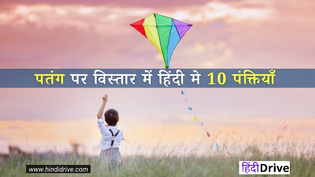10 Lines on Kite in Detail in Hindi