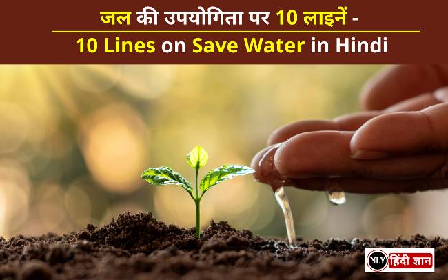 10 Lines on Save Water in Hindi